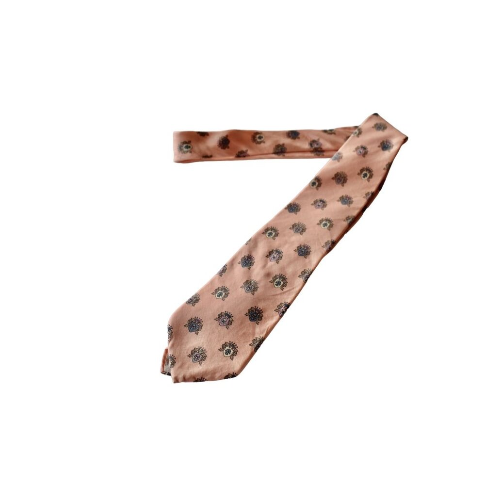 Men's Vintage Pierre Cardin Pink Silk Necktie
